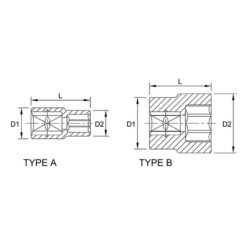 Tuýp lục giác 3/4" TOPTUL BAEA 3 p 160923 07824