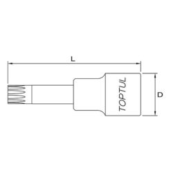 Tuýp lục giác 1/2" Toptul BCJD 3 p 160930 09138