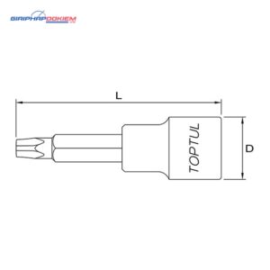 Tuýp đầu sao 1/2" TOPTUL BCOA 3 p 161003 09455