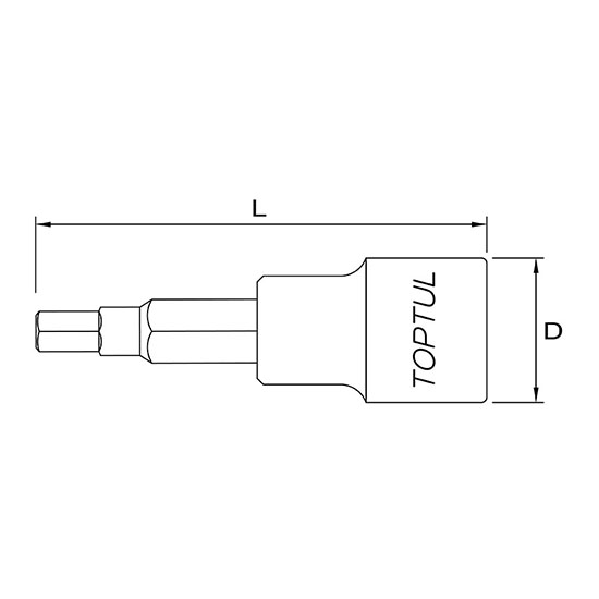 Vít lục giác dài TOPTUL BCTA 2 Vít lục giác dài TOPTUL BCTA - Ảnh 2