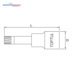 Tuýp đầu bông 1/2" TOPTUL BCMD 3 p 161003 09496