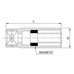 Tuýp mở bugi có nam châm TOPTUL BAAT 3 p 161003 09629
