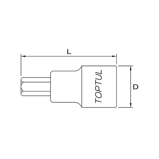 Vít lục giác TOPTUL BDDA 2 Vít lục giác TOPTUL BDDA - Ảnh 2