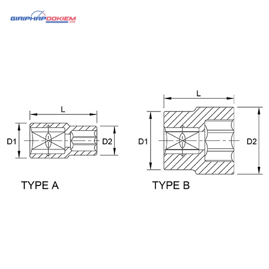 Tuýp lục giác 3/8" TOPTUL BAEA 2 Tuýp lục giác 3/8" TOPTUL BAEA - Ảnh 2