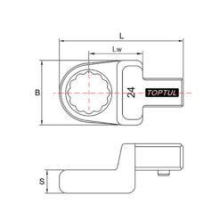 Đầu cần cân lực (vòng) TOPTUL ANAR 3 p 230811 03717