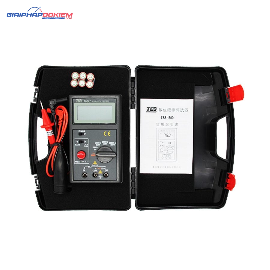 Máy đo điện trở cách điện TES-1600 20 Máy đo điện trở cách điện TES-1600