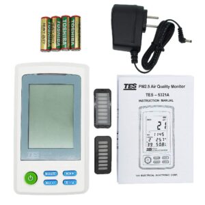 Máy đo độ bụi, nhiệt độ, độ ẩm không khí trong nhà TES 5321A