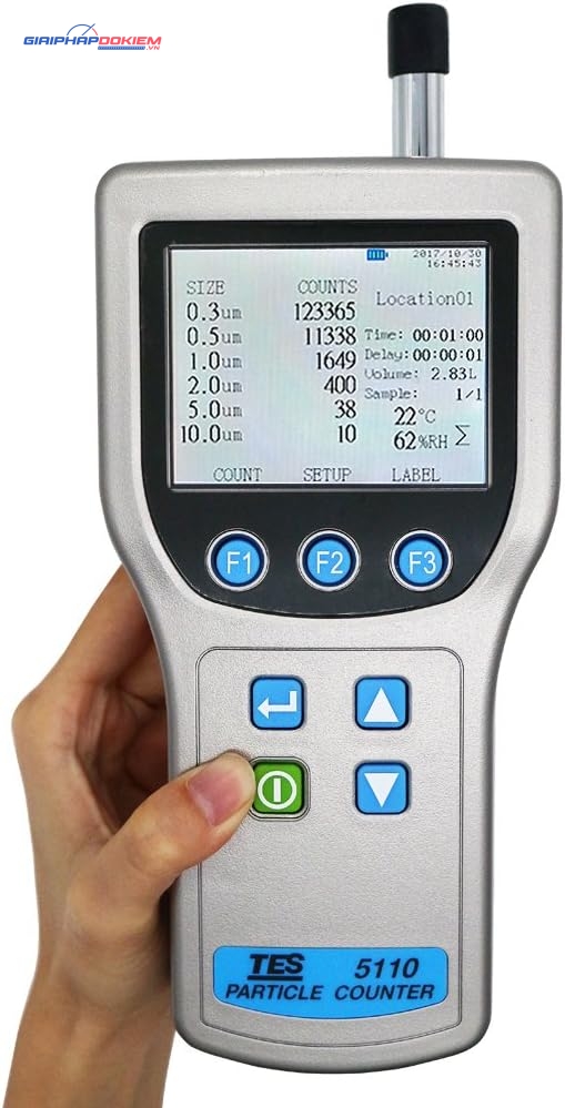 Máy đếm hạt bụi TES 5110 23 Máy đếm hạt bụi TES 5110