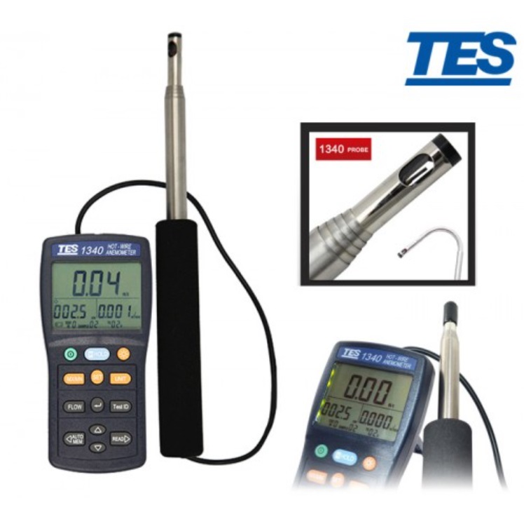 Máy đo tốc độ gió TES 1340 25 Máy đo tốc độ gió TES 1340 - Ảnh 13