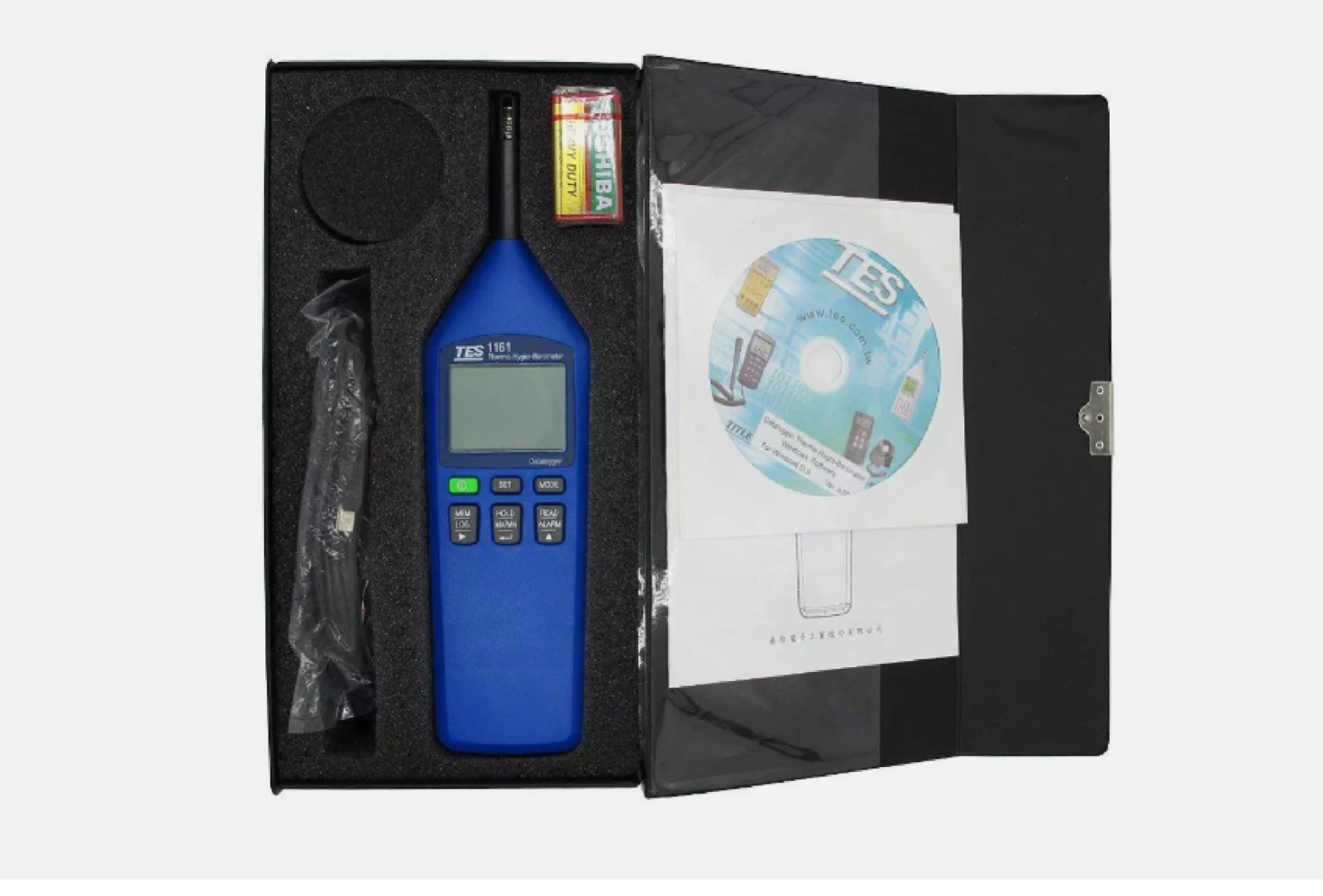 Máy đo nhiệt độ độ ẩm ,áp suất TES 1161 18 Máy đo nhiệt độ độ ẩm ,áp suất TES 1161 - Ảnh 7