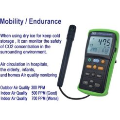 Máy đo khí CO2 TES 1370H 37 May do khi CO2 Nhiet do Do am TES 1370H