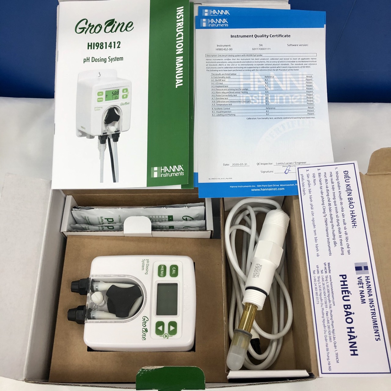 Bộ Điều Khiển pH Kết Hợp Bơm Chuyên Trong Thủy Canh GroLine Hanna HI981412 4 Bộ Điều Khiển pH Kết Hợp Bơm Chuyên Trong Thủy Canh GroLine Hanna HI981412 - Ảnh 4