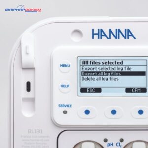 Bộ kiểm soát pH/Clorine trong bể bơi, kết hợp bơm, ngõ ra 4-20 mA Hanna BL131 9 bo kiem soat ph clorine trong be boi ket hop bom ngo ra 4 20 ma hanna bl131 3
