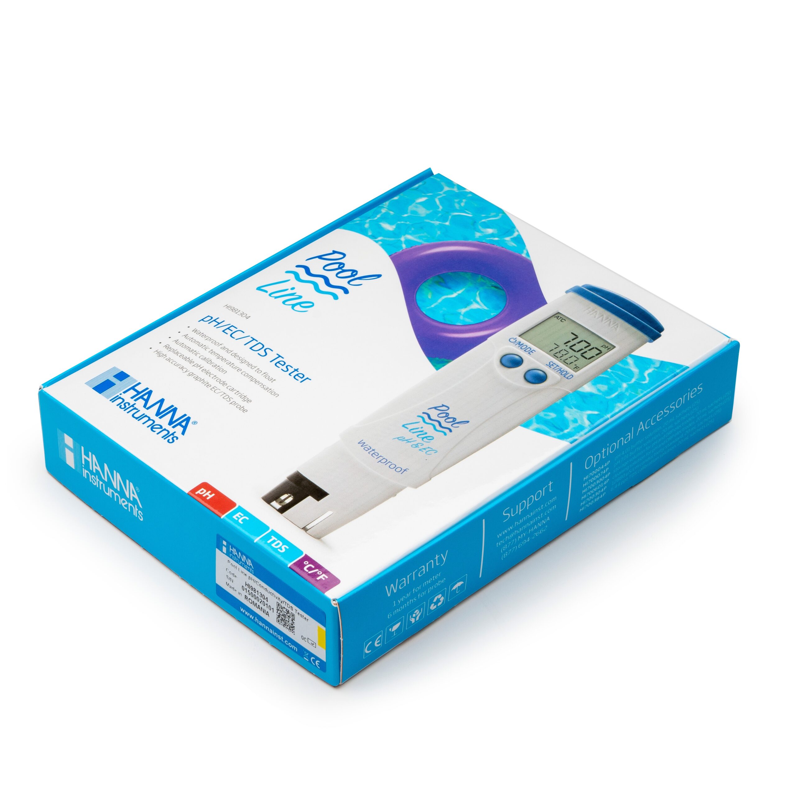 Bút Đo pH/Độ Dẫn /TDS/Nhiệt Độ Chuyên Trong Hồ Bơi Pool Line Hanna HI981304 4 Bút Đo pH/Độ Dẫn /TDS/Nhiệt Độ Chuyên Trong Hồ Bơi Pool Line Hanna HI981304 - Ảnh 4