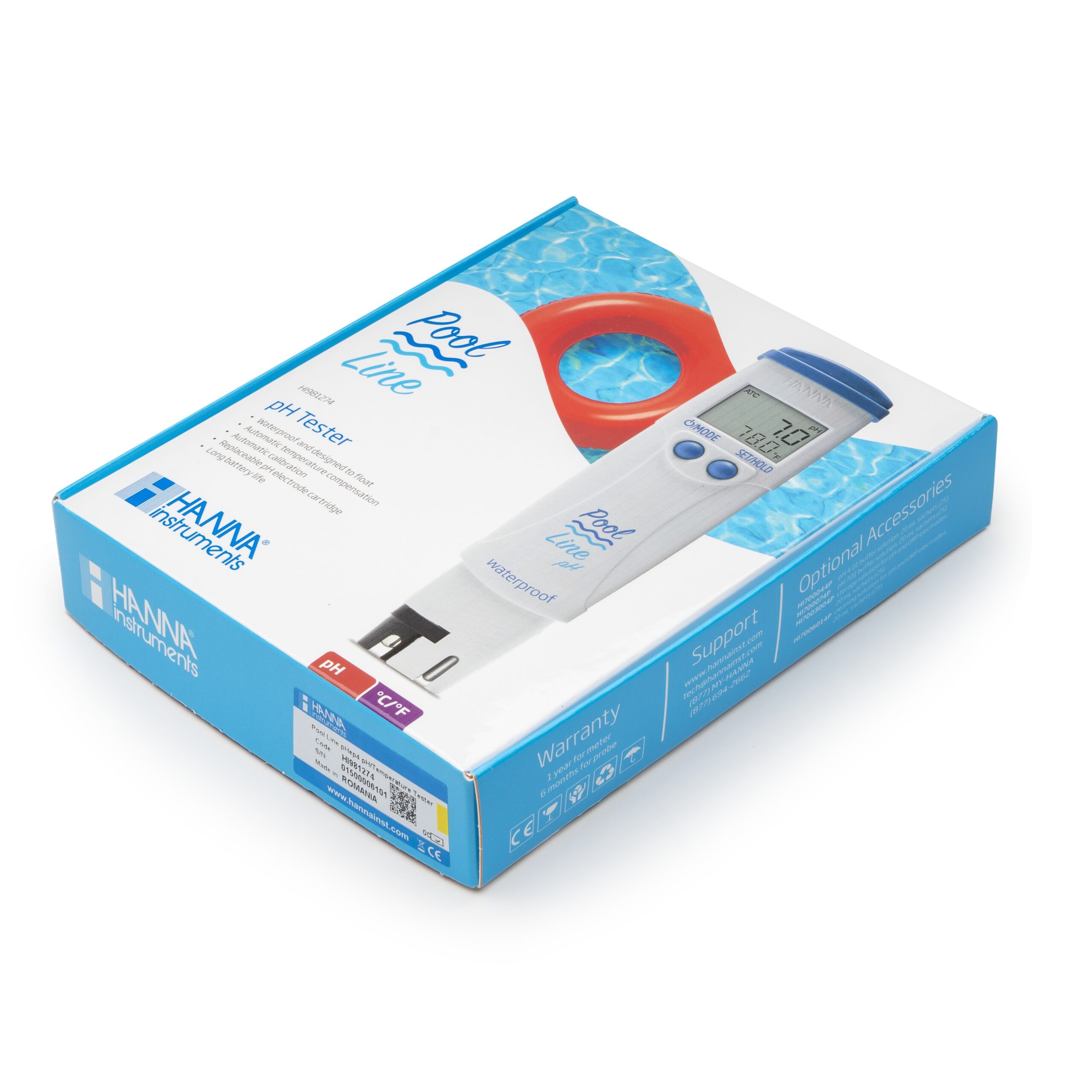 Bút đo pH/Nhiệt Độ Chuyên Trong Hồ Bơi PoolLine Hanna HI981274 3 Bút đo pH/Nhiệt Độ Chuyên Trong Hồ Bơi PoolLine Hanna HI981274 - Ảnh 3