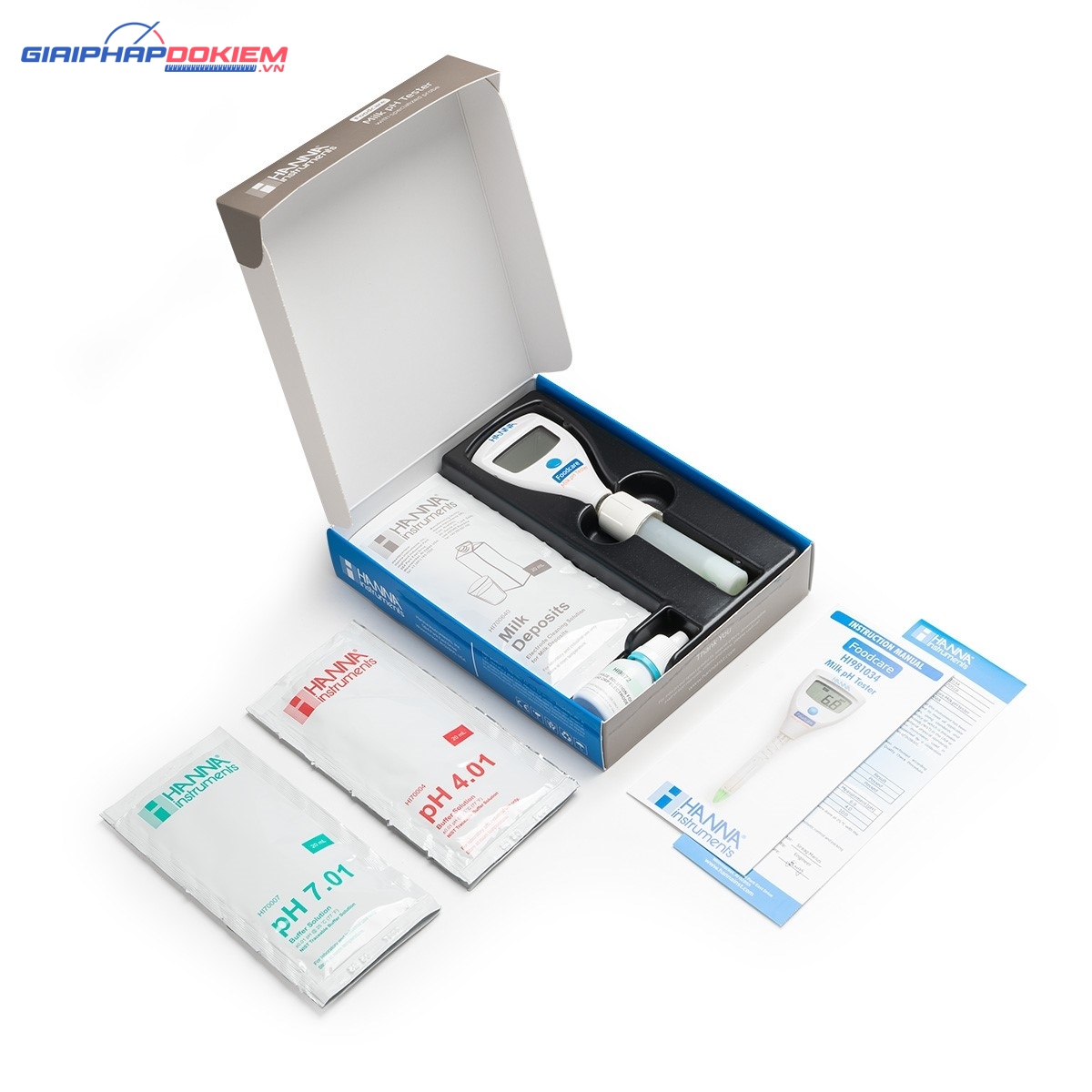 Bút đo pH Trong Sữa Hanna HI981034 4 Bút đo pH Trong Sữa Hanna HI981034