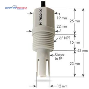 Đầu Dò EC/TDS (Thang Cao) Cáp 2m Hanna HI7632-00 8 dau do ec tds thang cao cap 2m hanna hi7632 00 2
