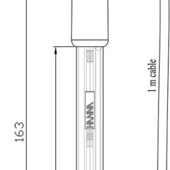 Điện Cực pH Thân Nhựa PEI Cổng 3.5mm Hanna HI12300 3 dien cuc ph than nhua pei cong 35mm hanna hi12300 1