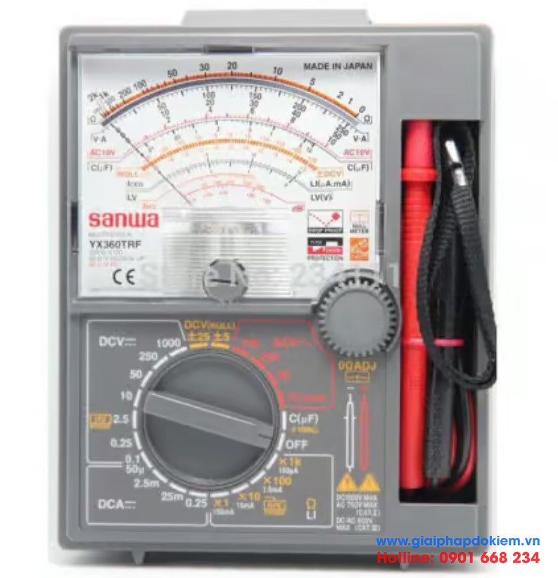 TOP 10 đồng hồ vạn năng Sanwa tốt nhất hiện nay bạn phải biết 35 Đồng hồ vạn năng VOM Sanwa YX360TRF