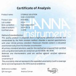 Dung Dịch Bảo Quản Điện Cực pH và ORP, Chai 500mL Hanna HI70300L 3 dung dich bao quan dien cuc ph va orp chai 500ml hanna hi70300l 1