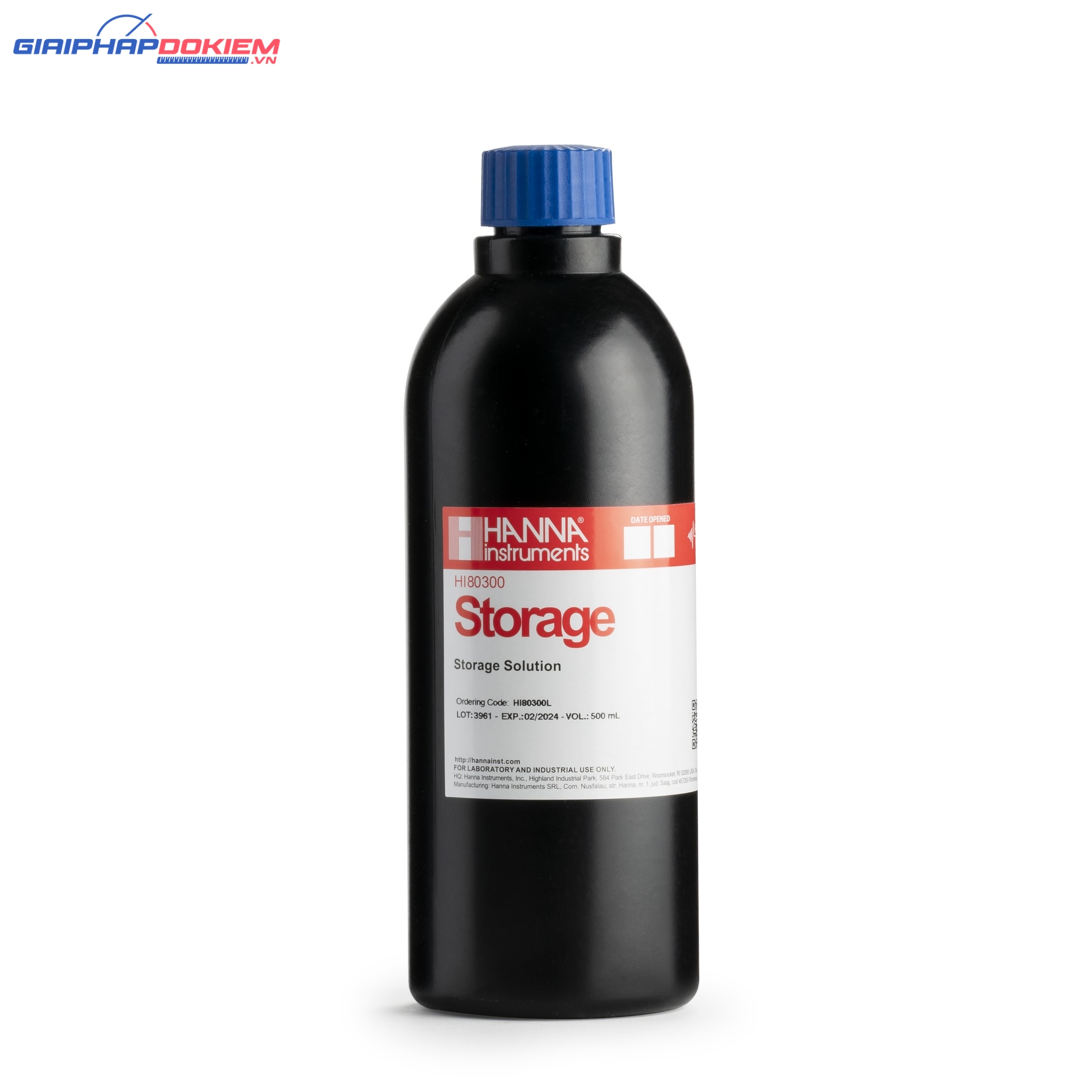 Dung Dịch Bảo Quản Điện Cực pH và ORP, Chai FDA 500 mL Hanna HI80300L 1 Dung Dịch Bảo Quản Điện Cực pH và ORP, Chai FDA 500 mL Hanna HI80300L