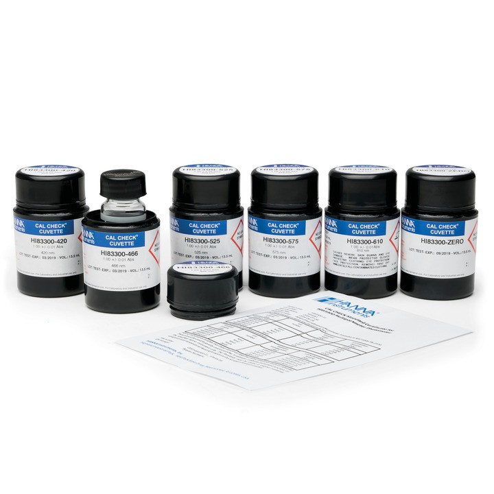 Dung Dịch CAL Check™ Chuẩn Bước Sóng Dùng Để Kiểm Tra Máy HI83399 Hanna HI83399-11 5 Dung Dịch CAL Check™ Chuẩn Bước Sóng Dùng Để Kiểm Tra Máy HI83399 Hanna HI83399-11