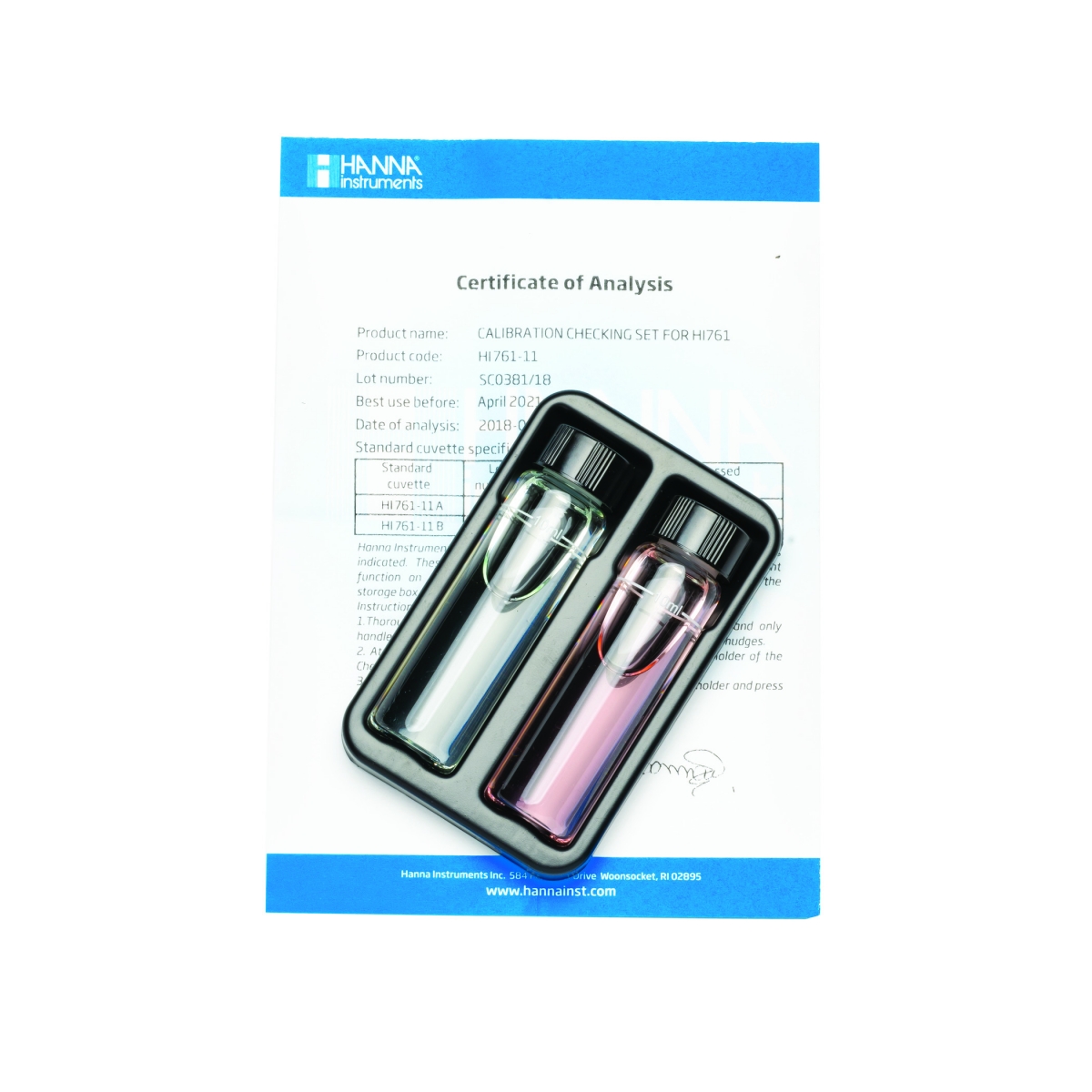 Dung Dịch Chuẩn Để Kiểm Tra Checker HI761 Hanna HI761-11 Dung Dịch Chuẩn Để Kiểm Tra Checker HI761 Hanna HI761-11