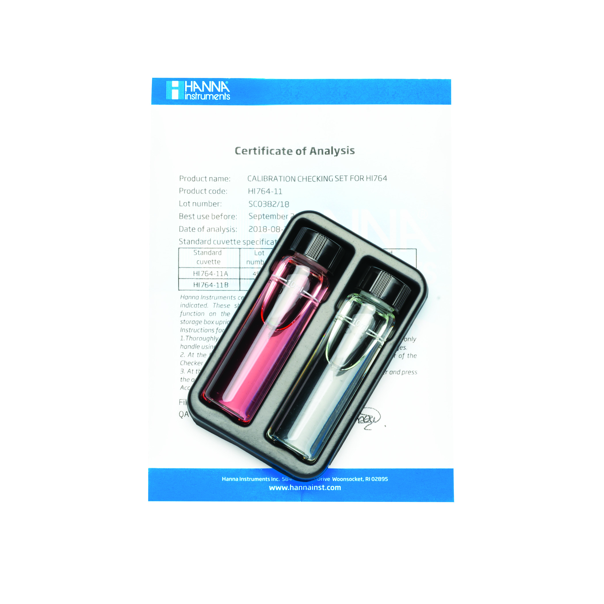 Dung Dịch Chuẩn Để Kiểm Tra Checker HI764 Hanna HI764-11 8 Dung Dịch Chuẩn Để Kiểm Tra Checker HI764 Hanna HI764-11