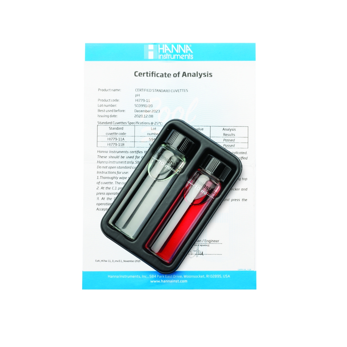 Dung Dịch Chuẩn Để Kiểm Tra Checker HI779 Hanna HI779-11 Dung Dịch Chuẩn Để Kiểm Tra Checker HI779 Hanna HI779-11