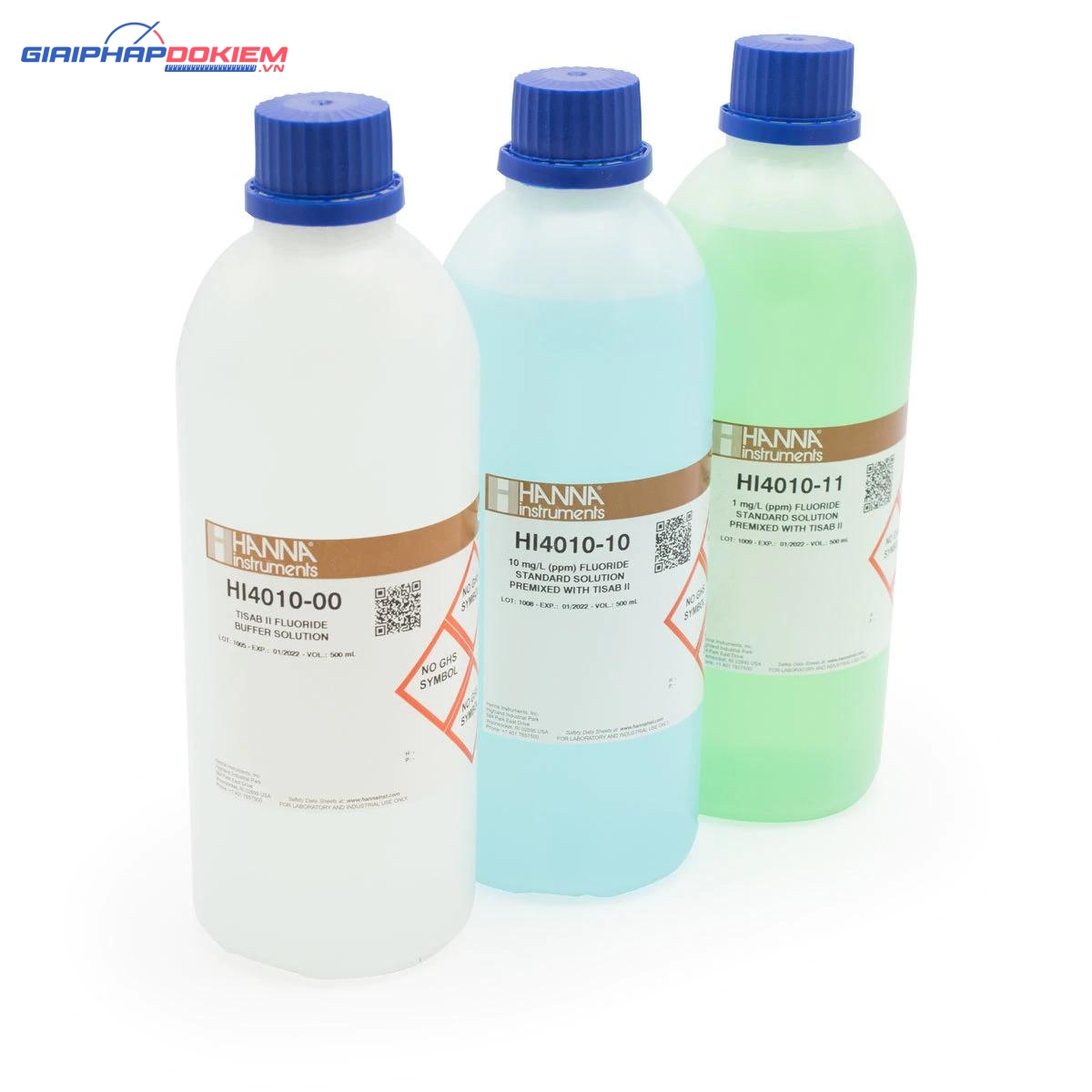 Dung Dịch Chuẩn Floride 1ppm và 10ppm và Dung Dịch TISAB, Mỗi Chai 500mL Hanna HI4010-30 1 Dung Dịch Chuẩn Floride 1ppm và 10ppm và Dung Dịch TISAB, Mỗi Chai 500mL Hanna HI4010-30