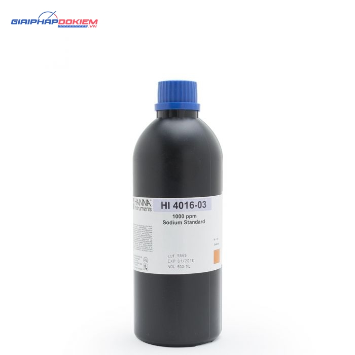 Dung Dịch Chuẩn Natri ISE, 1000 ppm, 500 mL Hanna HI4016-03 1 Dung Dịch Chuẩn Natri ISE, 1000 ppm, 500 mL Hanna HI4016-03