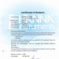 Dung Dịch Chuẩn pH 1.00, 500 mL Hanna HI5001 3 dung dich chuan ph 100 500 ml hanna hi5001 1