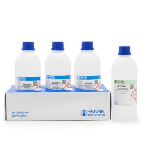 Dung Dịch Chuẩn pH 4.01,7.01,10.01 và Dung Dịch Bảo Quản Điện Cực (4 x 500 mL) Hanna HI54710-10