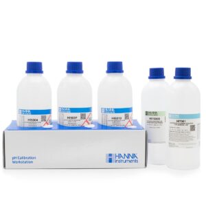 Dung Dịch Chuẩn pH 4.01,7.01,10.01 và Dung Dịch Bảo Quản Và Rửa Điện Cực (5 x 500 mL) Hanna HI54710-11