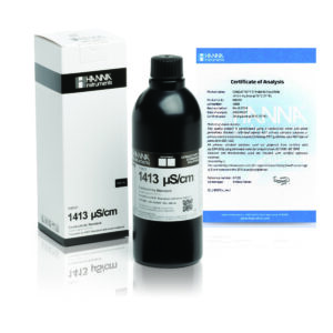 Dung Dịch Hiệu Chuẩn Độ Dẫn (EC) 1413 µS/cm, Chai Chắn Sáng 500mL Hanna HI6031