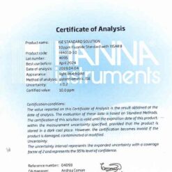 Dung Dịch Hiệu Chuẩn Floride 10ppm Có TISAB II, 500 mL Hanna HI4010-10 3 dung dich hieu chuan floride 10ppm co tisab ii 500 ml hanna hi4010 10 1