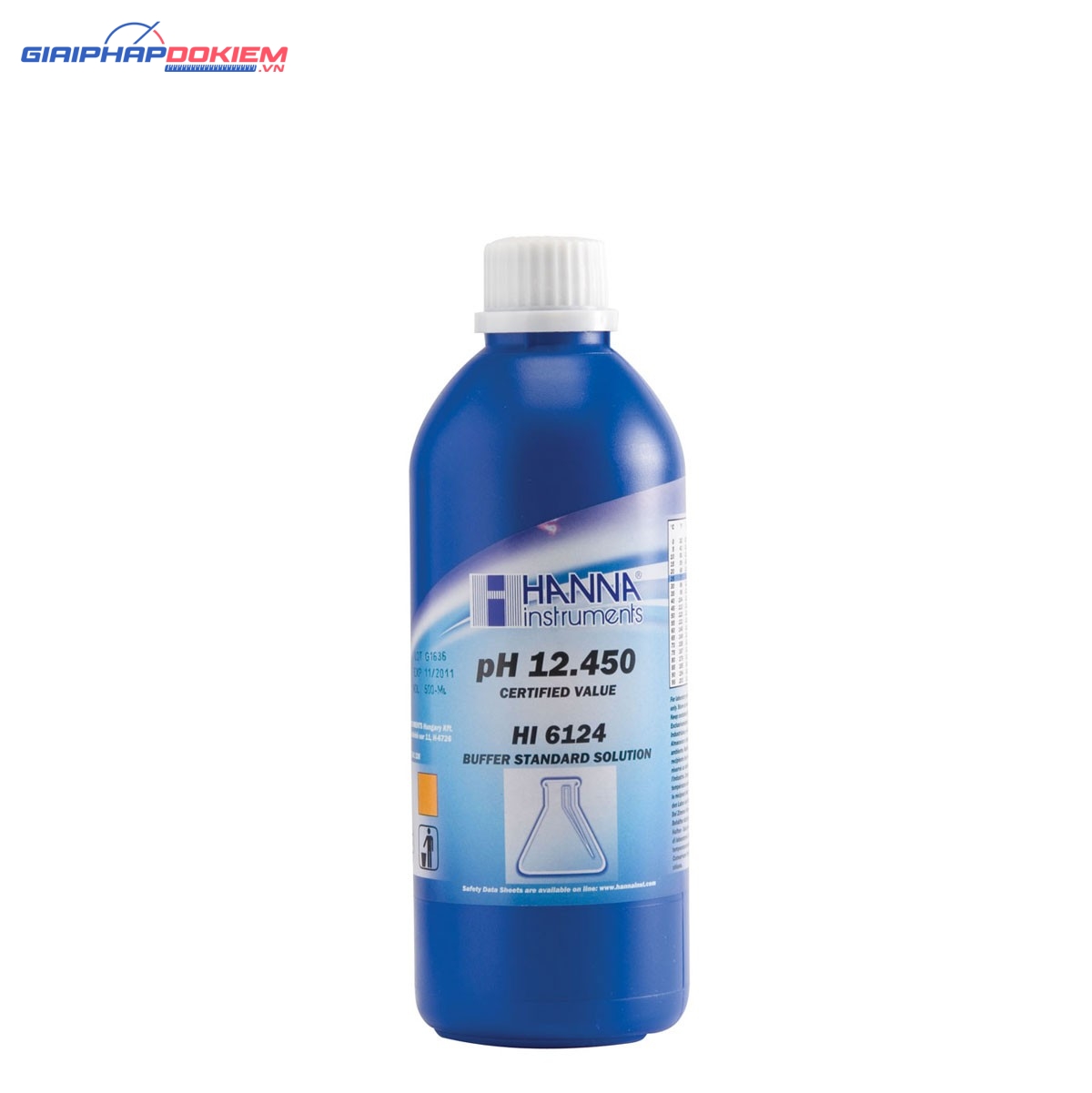 Dung Dịch Hiệu Chuẩn pH 12.450, 500 mL Hanna HI6124 1 Dung Dịch Hiệu Chuẩn pH 12.450, 500 mL Hanna HI6124