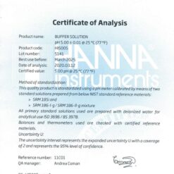 Dung Dịch Hiệu Chuẩn pH 5.00, 500 mL Hanna HI5005 3 dung dich hieu chuan ph 500 500 ml hanna hi5005 1