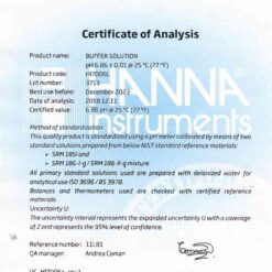 Dung Dịch Hiệu Chuẩn pH 6.86, Chai 500mL Hanna HI7006L 3 dung dich hieu chuan ph 686 chai 500ml hanna hi7006l 1