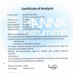 dung dich hieu chuan ph 701 chai 230ml hanna hi7007m 1