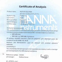 Dung Dịch Hiệu Chuẩn pH 7.01, Chai 3.75Lít Hanna HI7007/1G 3 dung dich hieu chuan ph 701 chai 375lit hanna hi7007 1g 1