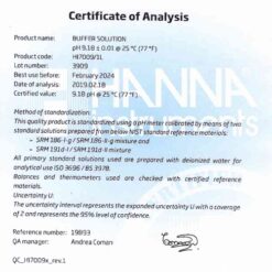 dung dich hieu chuan ph 918 chai 1 lit hanna hi7009 1l 1