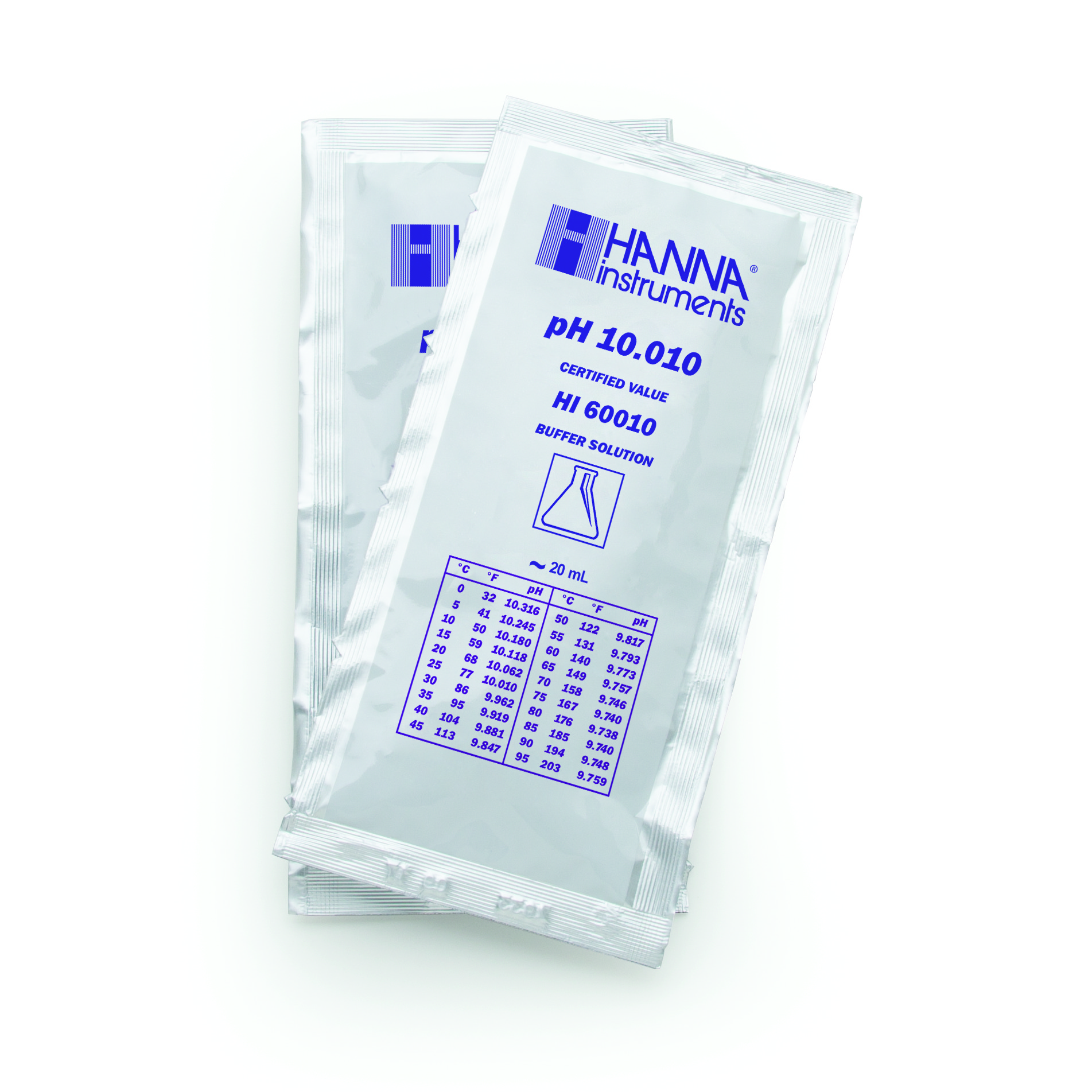 Dung Dịch Hiệu Chuẩn pH10.010, gói 20mL (25 gói) Hanna HI60010-02 1 Dung Dịch Hiệu Chuẩn pH10.010, gói 20mL (25 gói) Hanna HI60010-02