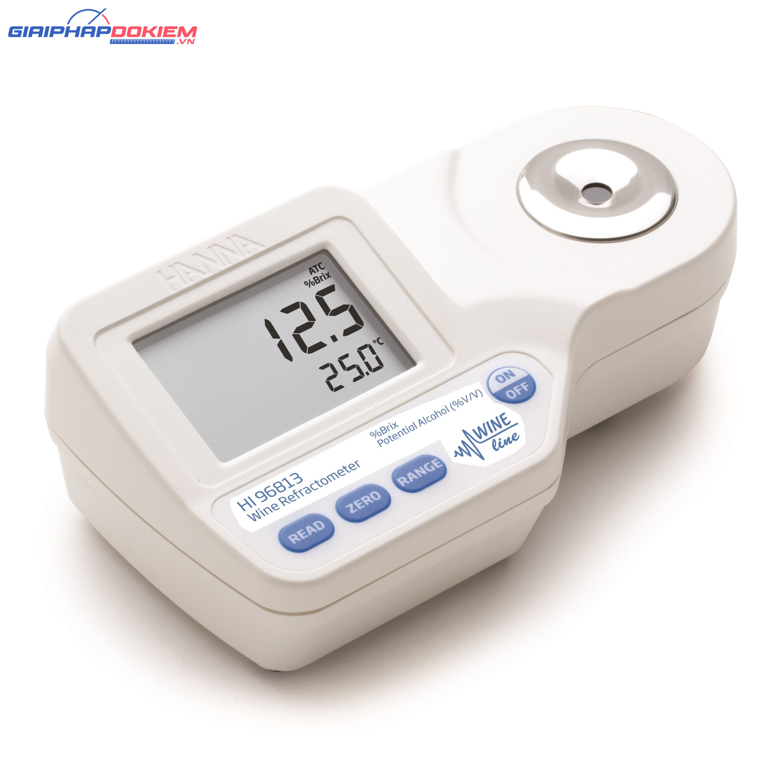 Khúc Xạ Kế Đo Đường Và Hàm Lượng Cồn Trong Rượu, Mứt Và Nước Ép Hanna HI96813 1 Khúc Xạ Kế Đo Đường Và Hàm Lượng Cồn Trong Rượu, Mứt Và Nước Ép Hanna HI96813