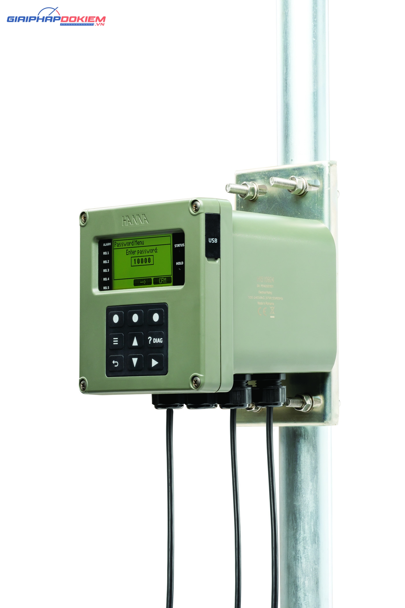 Màn Hình Kiểm Soát pH, ORP, EC, DO Đồng Thời Hanna HI510 2 Màn Hình Kiểm Soát pH, ORP, EC, DO Đồng Thời Hanna HI510 - Ảnh 2