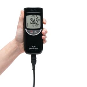 Máy Đo pH/EC/TDS/Nhiệt Độ Chống Thấm Nước (Thang Cao) Hanna HI991301 4 Máy Đo pH/EC/TDS/Nhiệt Độ Chống Thấm Nước (Thang Cao) Hanna HI991301