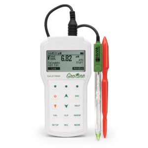 Máy Đo pH/Nhiệt Độ Đất Và Nước Cầm Tay Chuyên Nghiệp GroLine Hanna HI98168