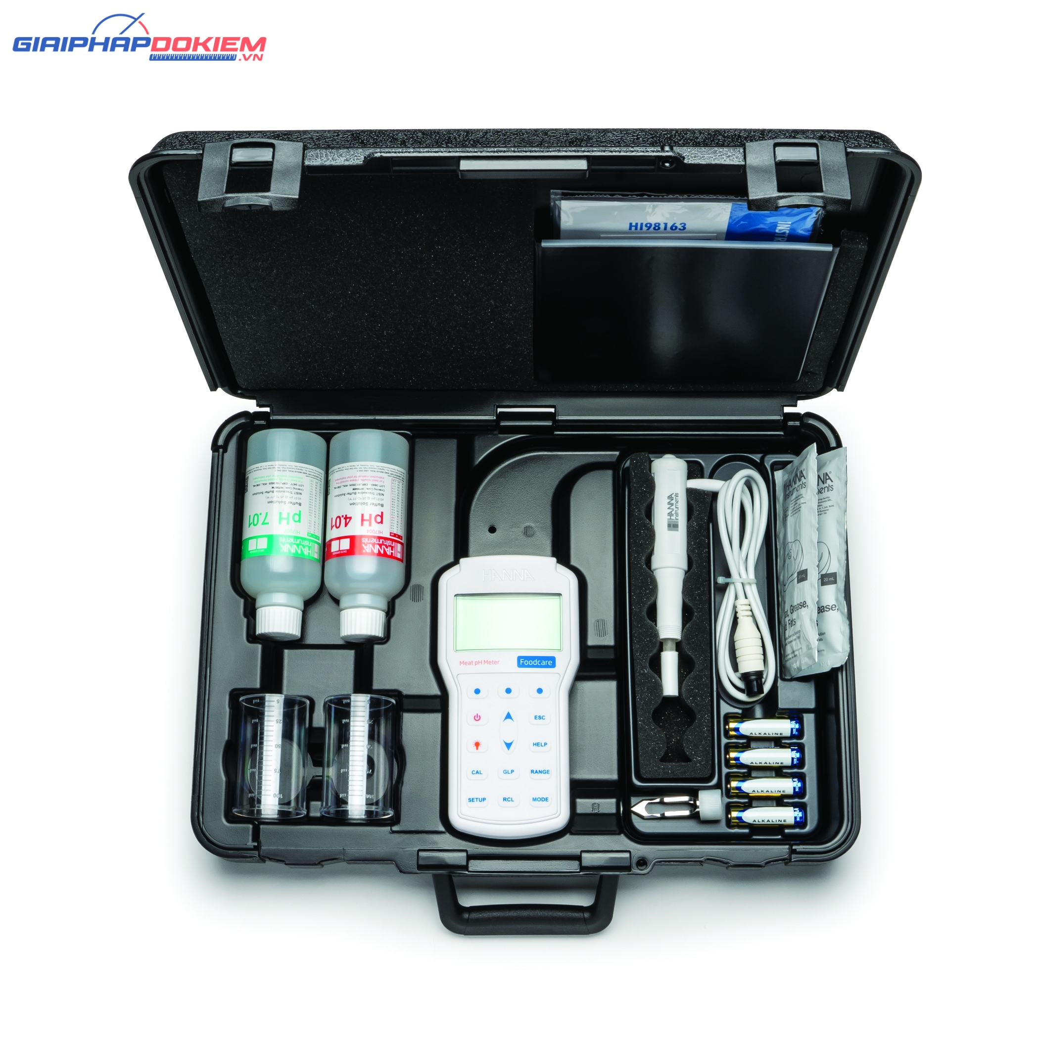 Máy Đo pH/Nhiệt Độ Trong Thịt Thế Hệ Mới Hanna HI98163 4 Máy Đo pH/Nhiệt Độ Trong Thịt Thế Hệ Mới Hanna HI98163