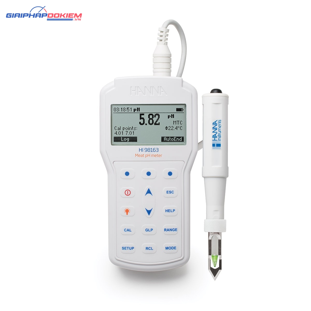 Máy Đo pH/Nhiệt Độ Trong Thịt Thế Hệ Mới Hanna HI98163 1 Máy Đo pH/Nhiệt Độ Trong Thịt Thế Hệ Mới Hanna HI98163