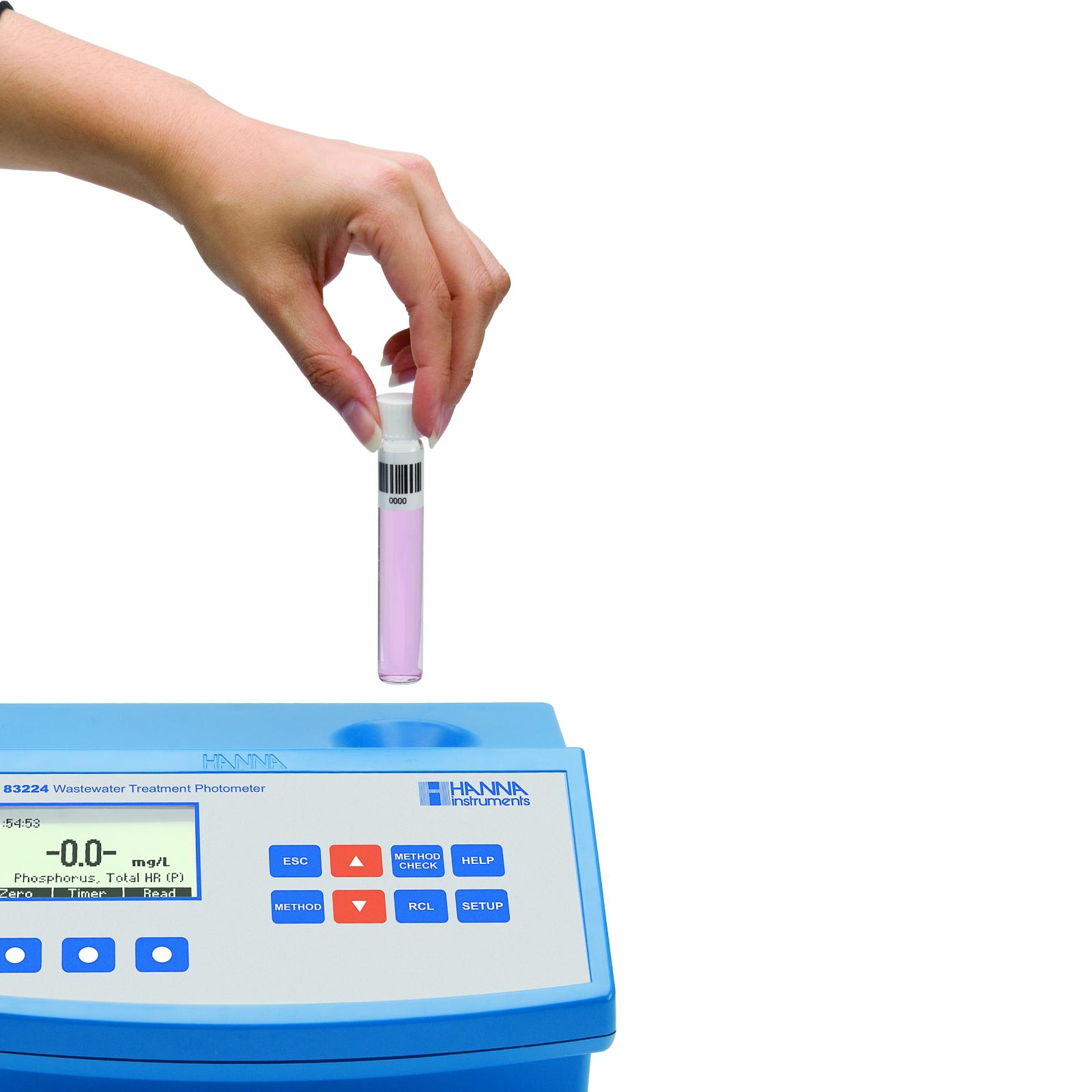 Máy Quang Đo COD Và Đa Chỉ Tiêu Dùng Mã Nhận Diện Hanna HI83224-02 Máy Quang Đo COD Và Đa Chỉ Tiêu Dùng Mã Nhận Diện Hanna HI83224-02